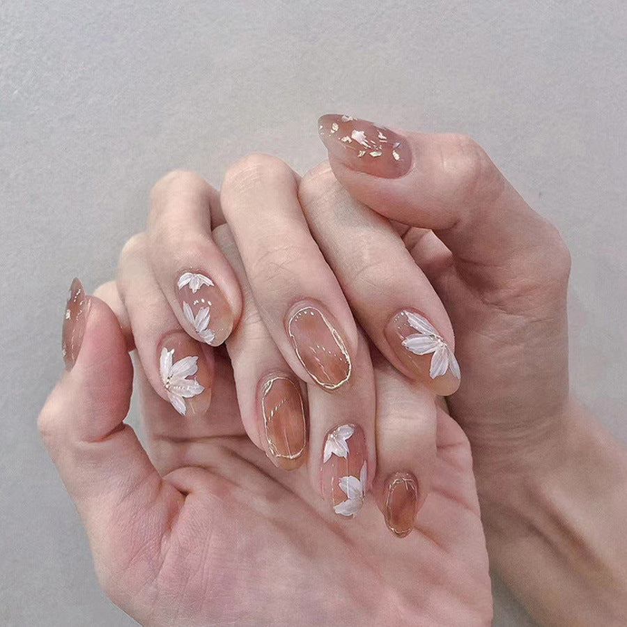 Adorable Young Girl's Angelic Love - Sweet Nail Art