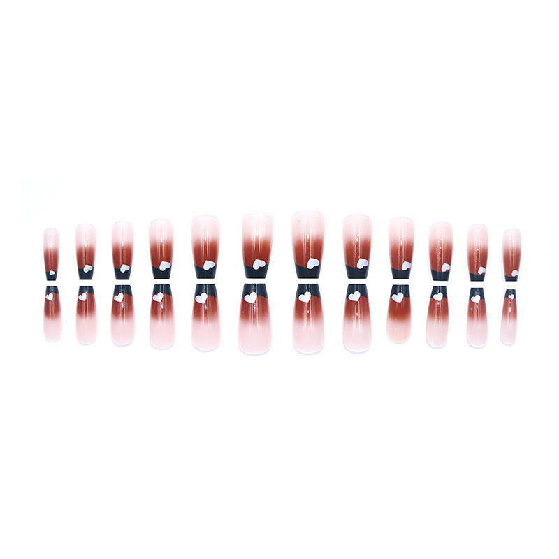 Gradual Gradient Heart High-Style Nail Art