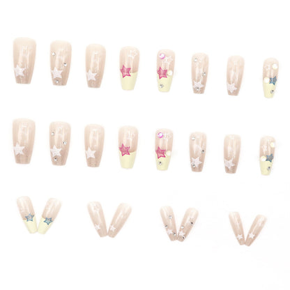 Cute Star Sparkling Nail Art