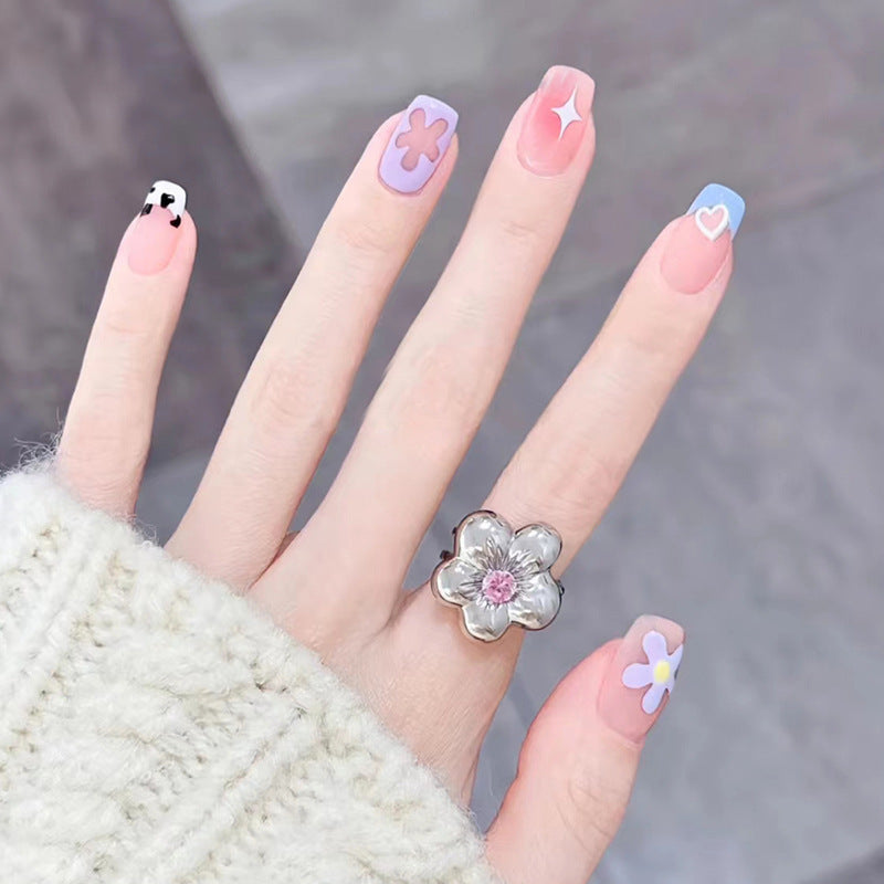 Sandblasted Flower Summer/Northern Hemisphere Nail Art