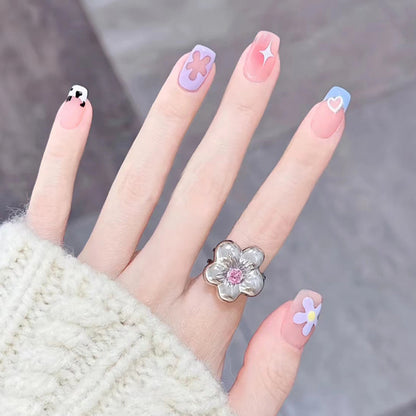 Sandblasted Flower Summer/Northern Hemisphere Nail Art