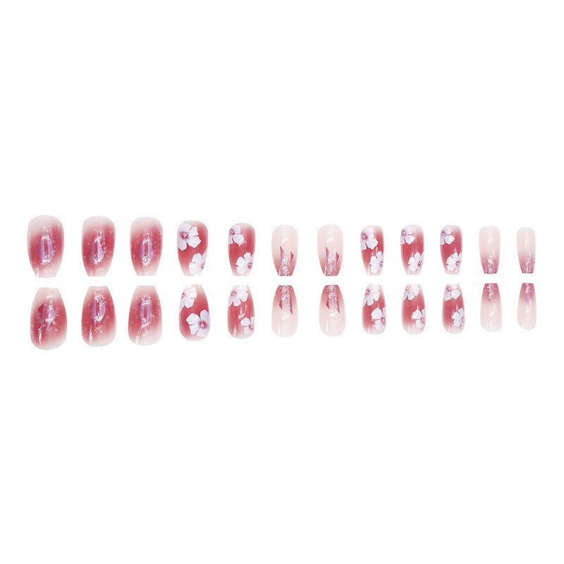 Pink girl's confident and unique manicure
