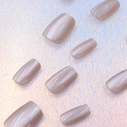 Brown Luxury Starry Galaxy Cat Eye High-Quality Nail Art